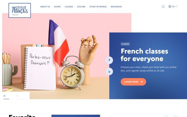 Screenshot of institutfrancais.am