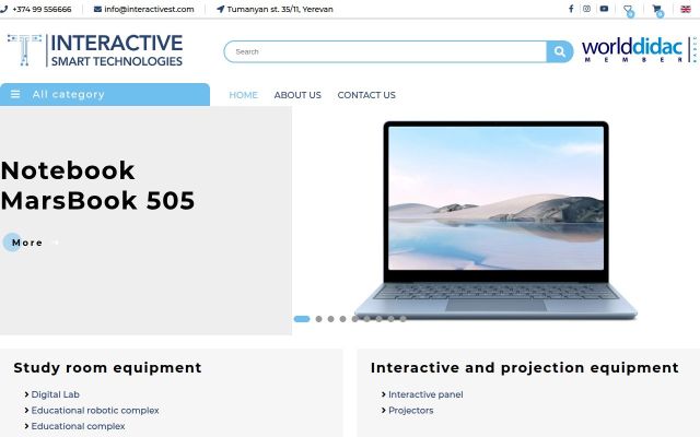 Скриншот сайта interactivest.com