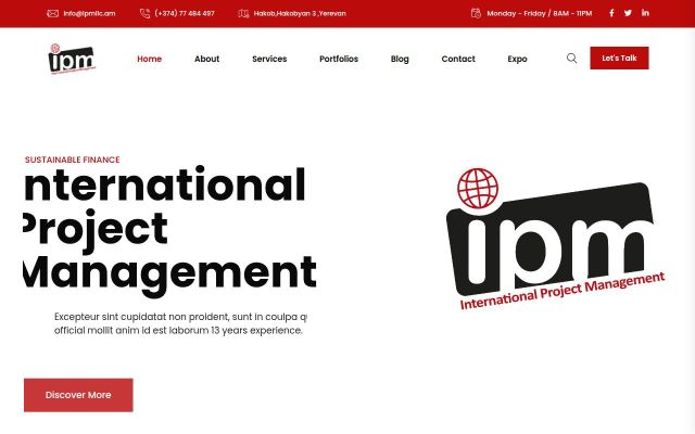 ipmllc.am - էկրանի պատկեր