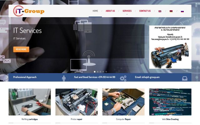 it-group.am - էկրանի պատկեր
