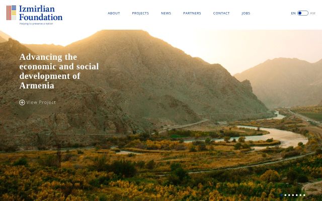 Screenshot of izmirlianfoundation.am
