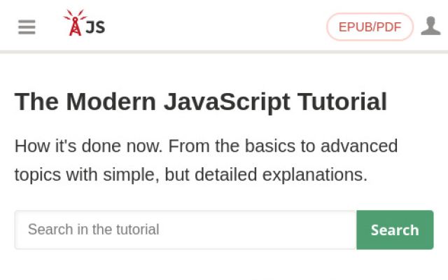 javascript.info — էկրանի պատկեր