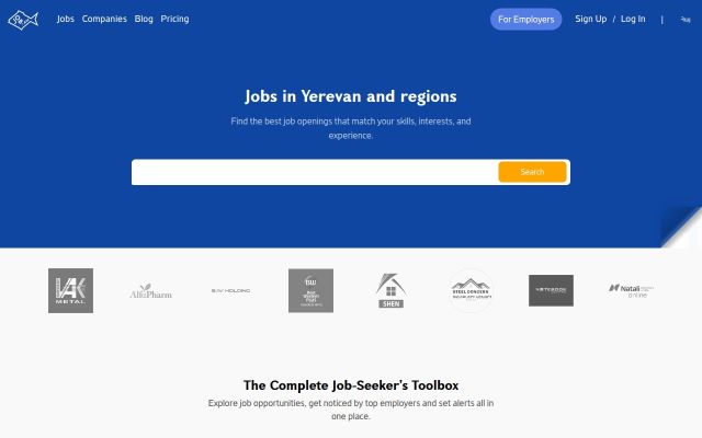 job.am - էկրանի պատկեր