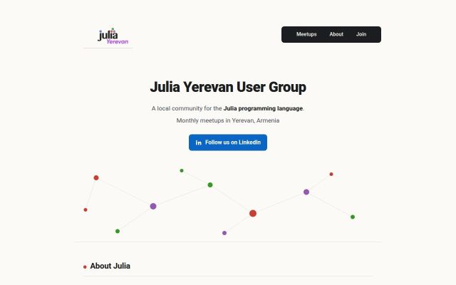 juliacon.am - էկրանի պատկեր