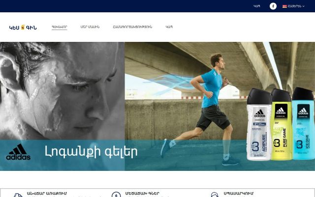 kes-gin.am - էկրանի պատկեր
