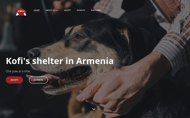 Screenshot of kofishelter.am