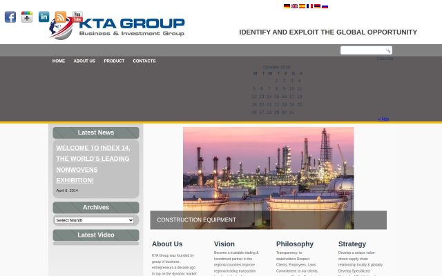 kta-group.com - էկրանի պատկեր