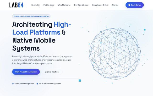 Скриншот сайта lab64.am