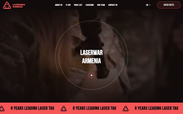 laserwar.am - էկրանի պատկեր