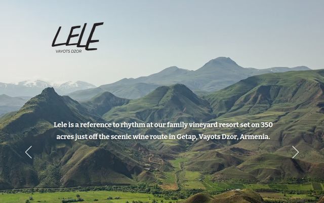 lelehotel.am - էկրանի պատկեր