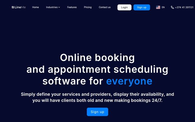 Screenshot of lineme.am