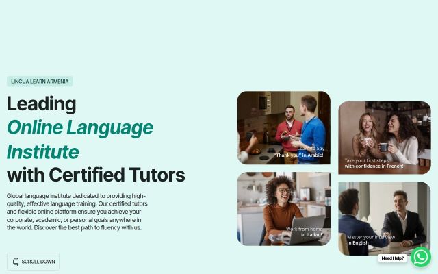 lingua-learn.am - էկրանի պատկեր