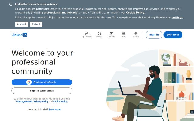 linkedin.com — էկրանի պատկեր