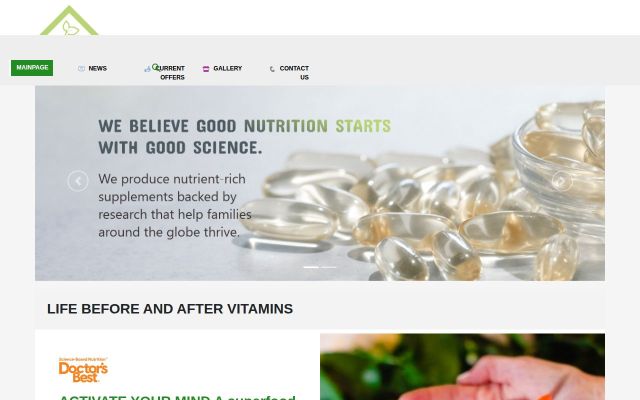 livevitamins.am - էկրանի պատկեր
