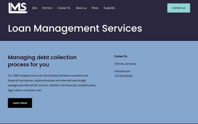 Screenshot of lms.am