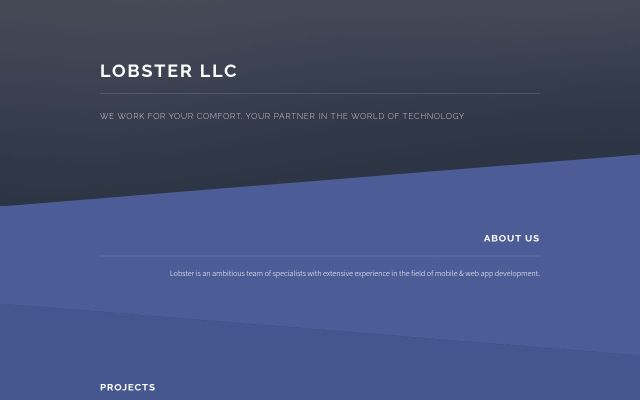 Скриншот сайта lobster.am