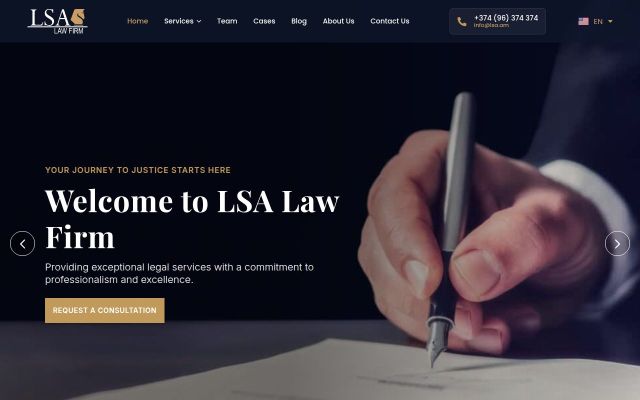 lsa.am - էկրանի պատկեր