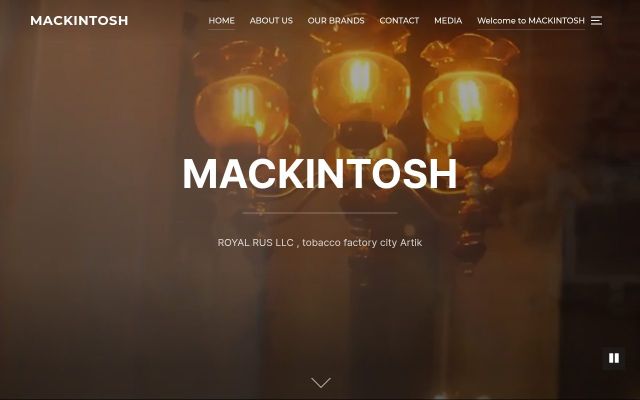 Скриншот сайта mackintosh.am