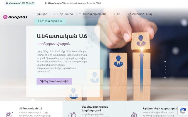 magnus.am - էկրանի պատկեր