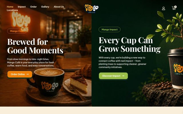 mangocafe.am - էկրանի պատկեր