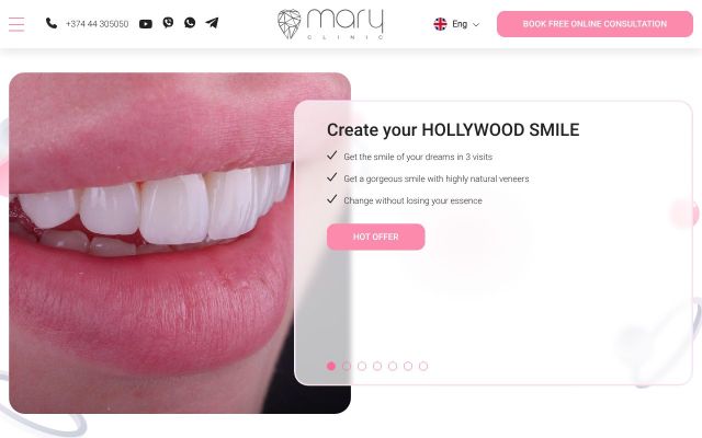maryclinic.am - էկրանի պատկեր
