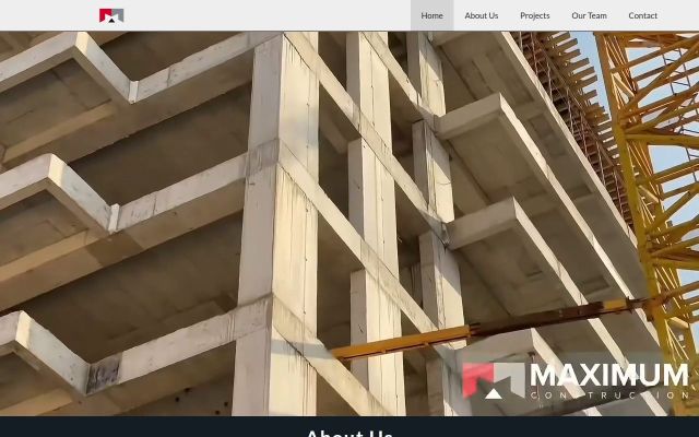 Скриншот сайта maximumconstruction.am