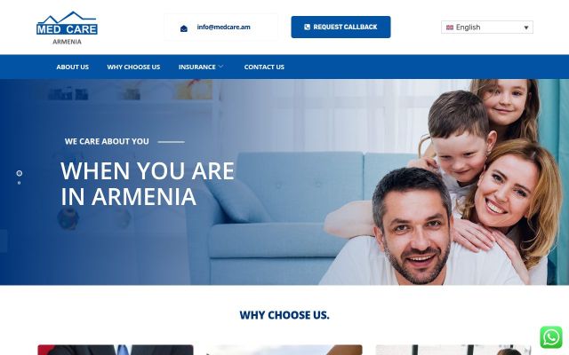 medcare.am - էկրանի պատկեր