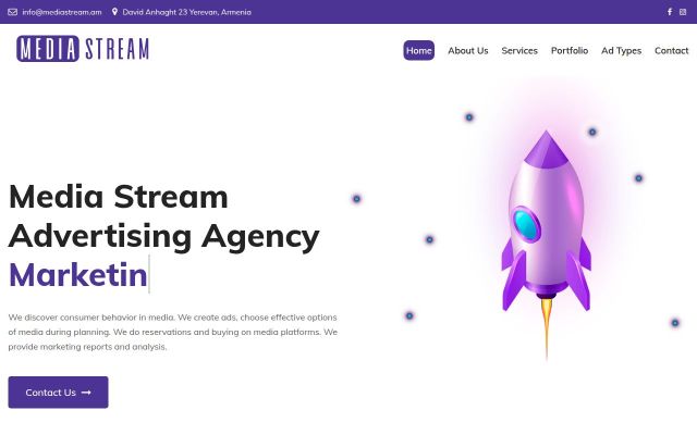 mediastream.am - էկրանի պատկեր