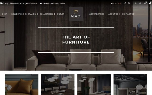 mekfurniture.org - էկրանի պատկեր