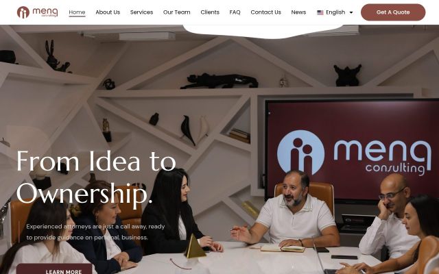 menqconsulting.am - էկրանի պատկեր