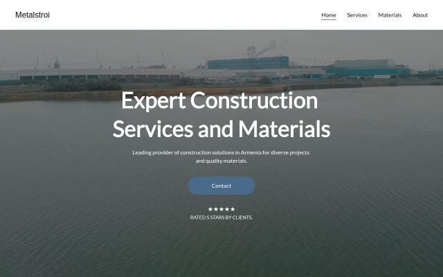 Screenshot of metalstroi.am