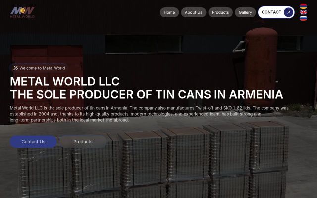 metalworld.am - էկրանի պատկեր