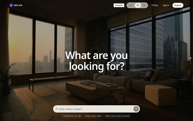 Screenshot of mig.am