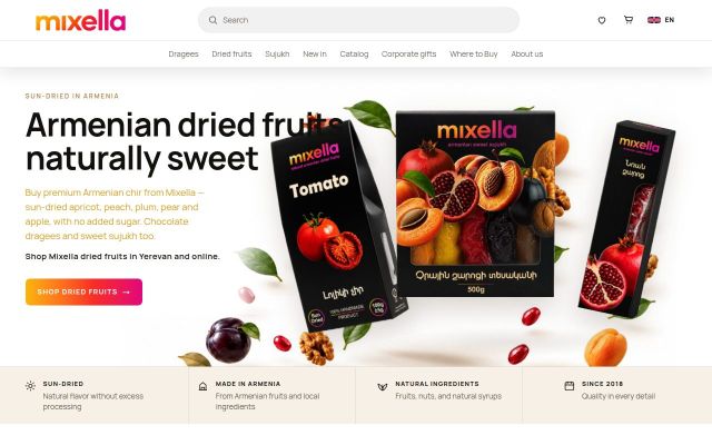 mixella.am - էկրանի պատկեր