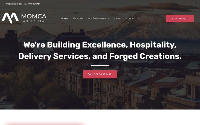 Скриншот сайта momcaarmenia.com