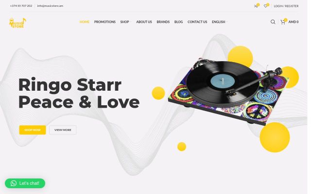 musicstore.am - էկրանի պատկեր