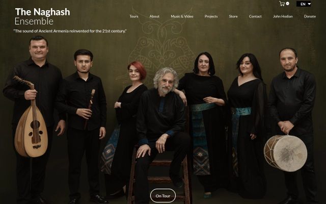 naghashensemble.com - էկրանի պատկեր