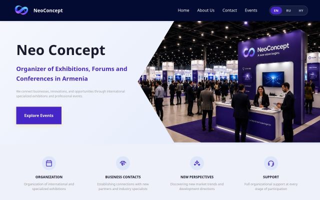 neoconcept.am - էկրանի պատկեր
