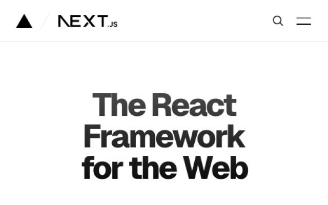 Screenshot of nextjs.org