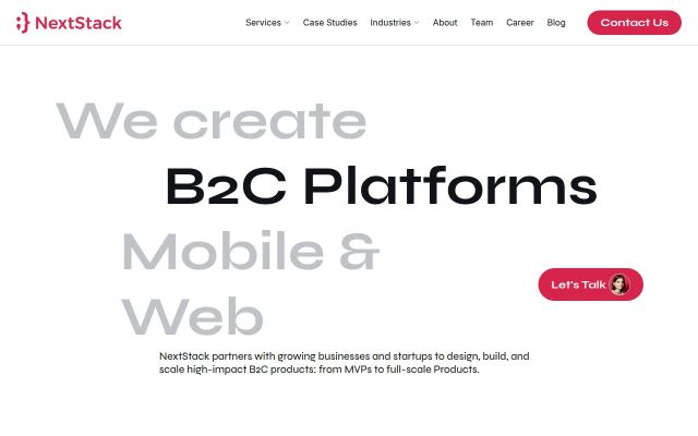 Screenshot of nextstack.org