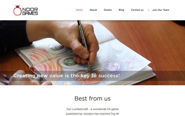 Screenshot of noorgames.com