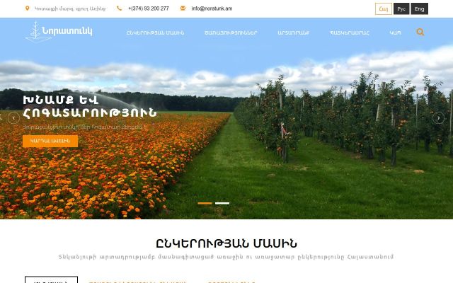 noratunk.am - էկրանի պատկեր