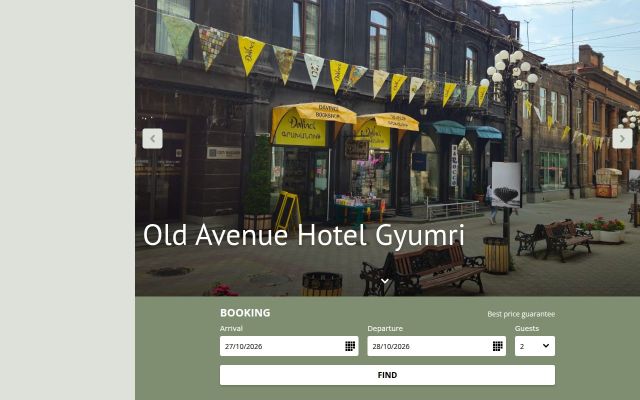 Screenshot of oldavenuehotel.am