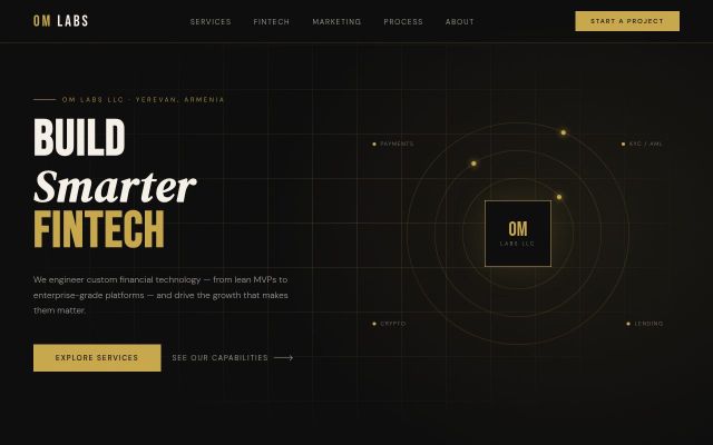 om-labs.am - էկրանի պատկեր