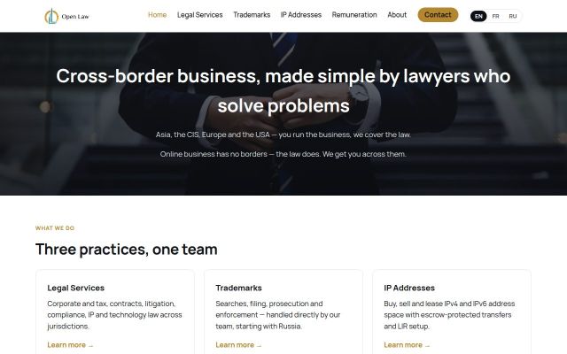 open-law.net - էկրանի պատկեր