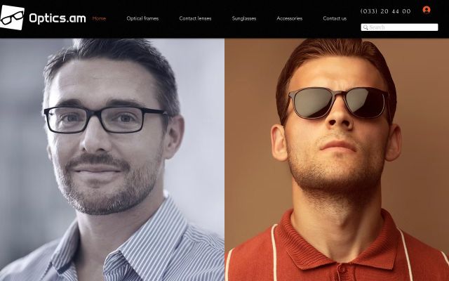 Скриншот сайта en.optics.am