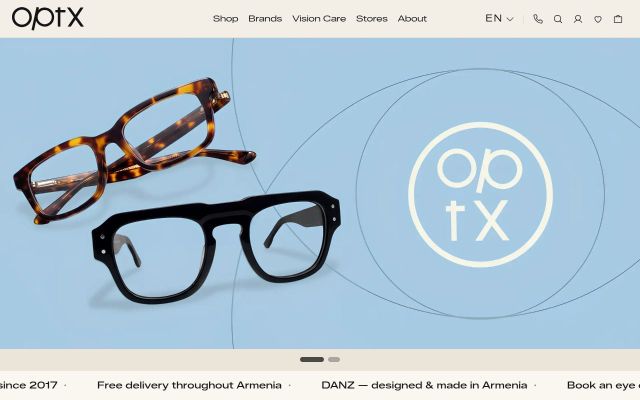 optx.am - էկրանի պատկեր