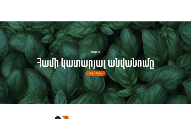 oregano.am - էկրանի պատկեր