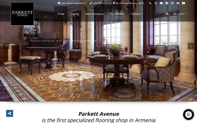 parkettavenue.am - էկրանի պատկեր