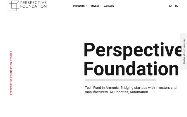 Скриншот сайта perspective-foundation.am